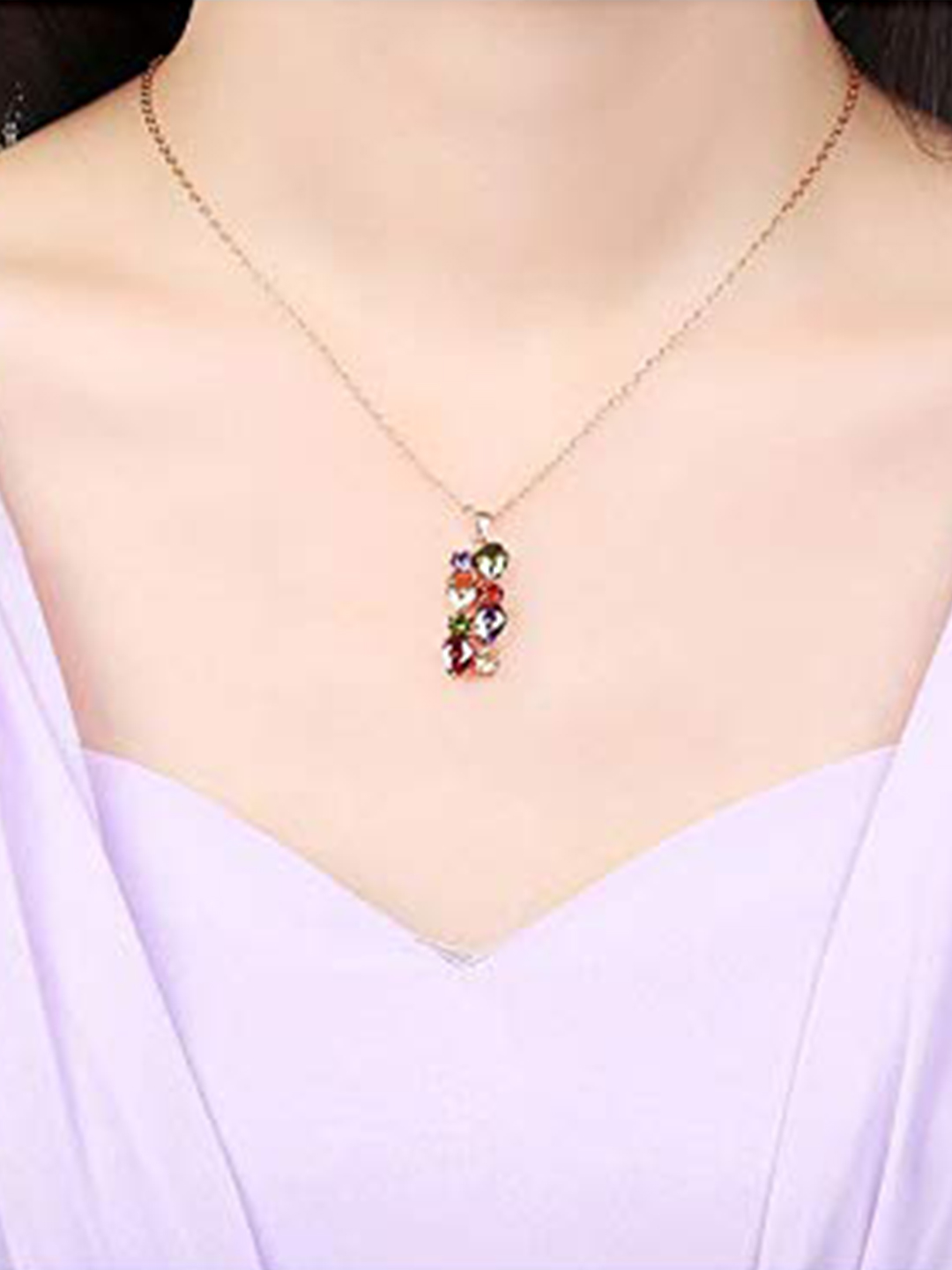 YouBella Stylish Latest Design Necklace Jewellery Gold Plated Jewellery Set for Women (Multi-colour) (YBNK_5678)