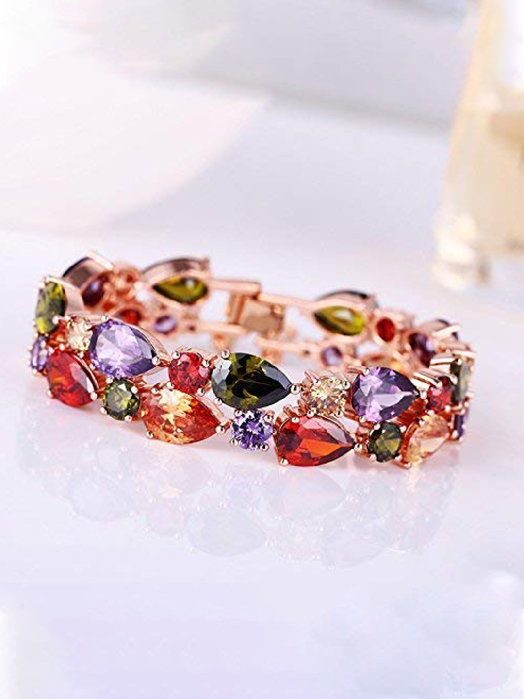 YouBella Stylish Latest Design Necklace Jewellery Gold Plated Jewellery Set for Women (Multi-colour) (YBNK_5678)