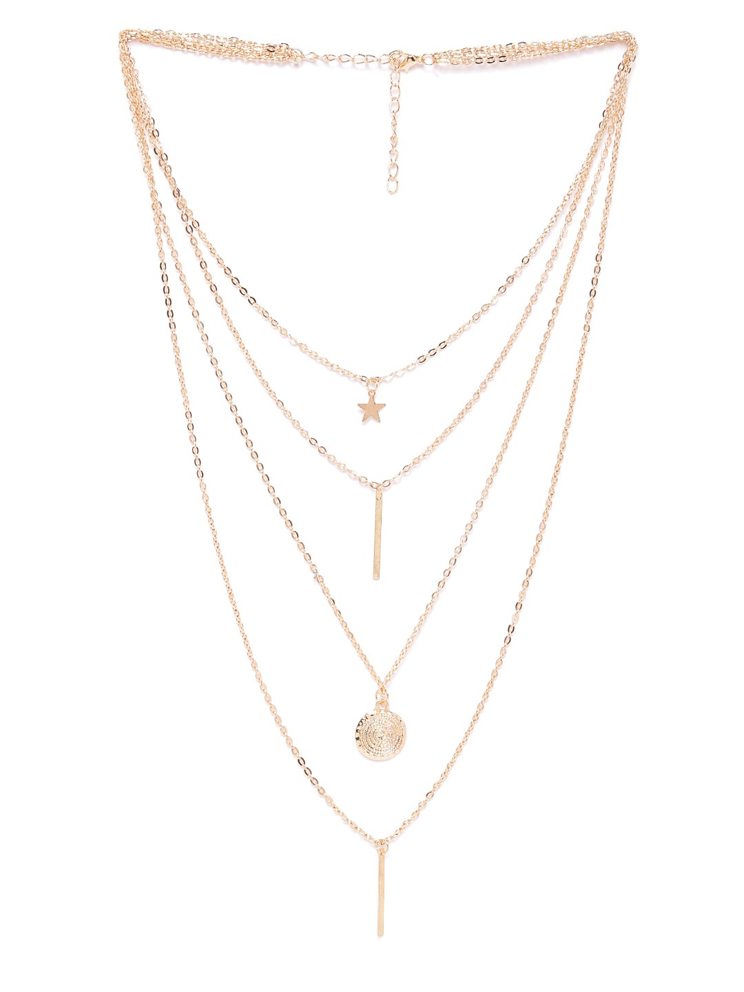 YouBella Gold-Plated Layered Necklace