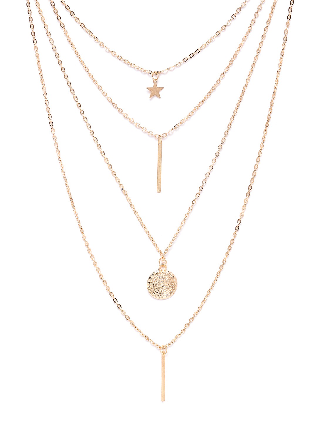 YouBella Gold-Plated Layered Necklace