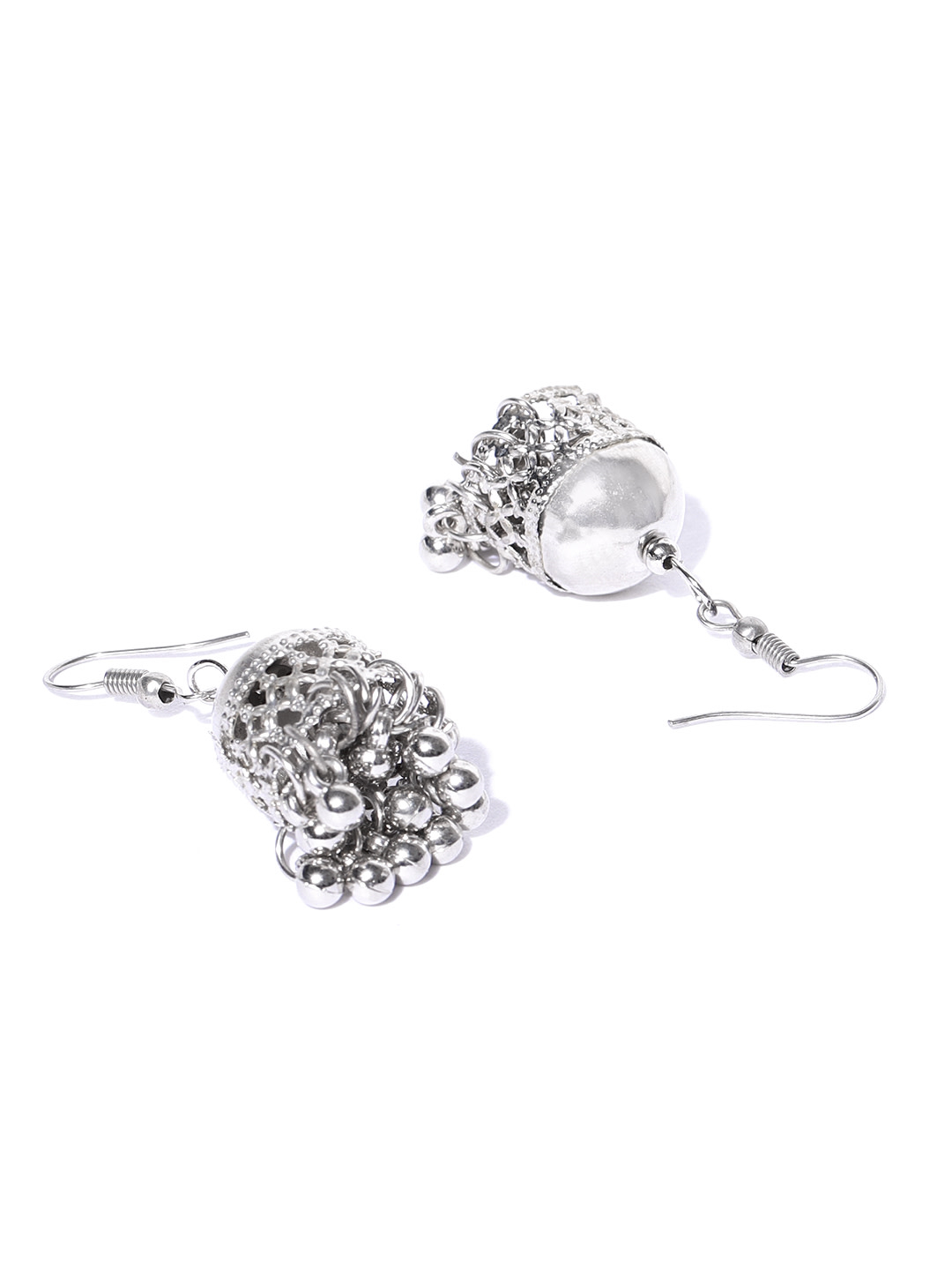 YouBella Women Oxidised Orange  Green Silver-Plated Jewellery Set
