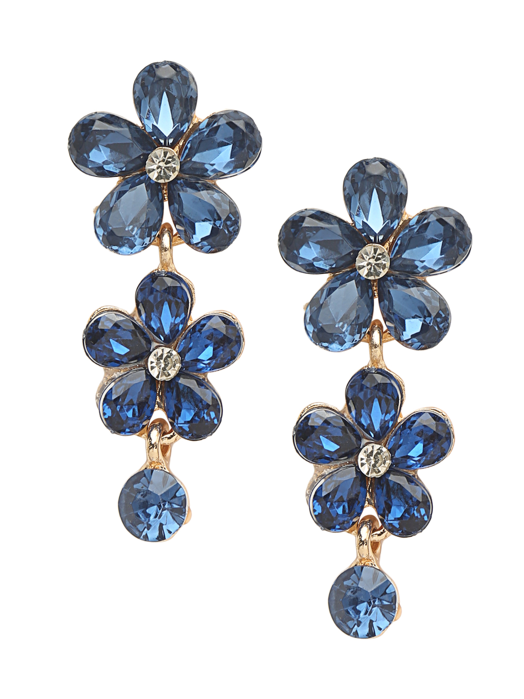 YouBella Jewellery Sets for Women Crystal Necklace Jewellery Set with Earrings for Girls/Women (Blue)