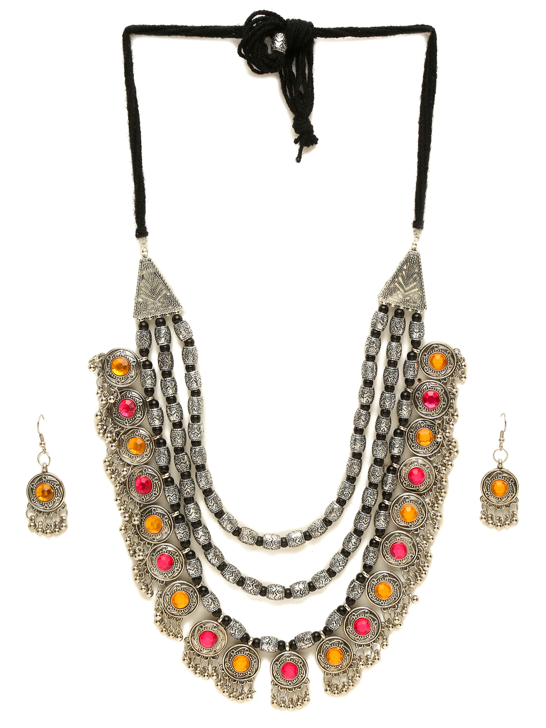 YouBella Afghani Tribal Latest Design Jewellery  Jewellery Set for Women (Multi-colour) (YBNK_5779)