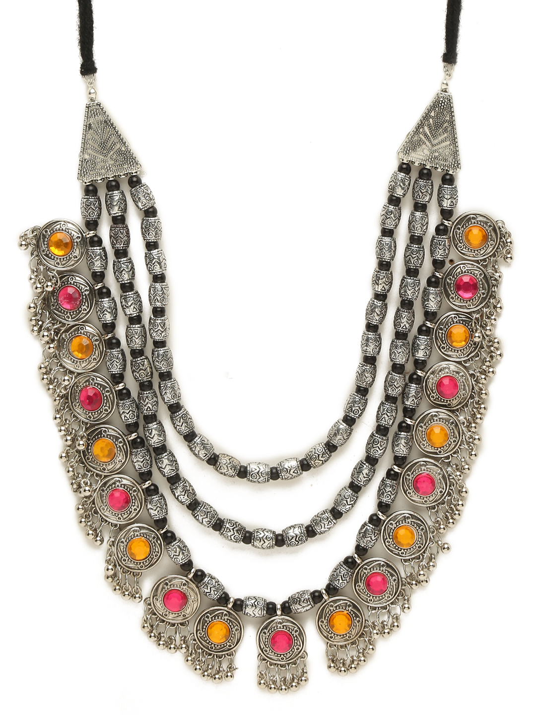 YouBella Afghani Tribal Latest Design Jewellery  Jewellery Set for Women (Multi-colour) (YBNK_5779)