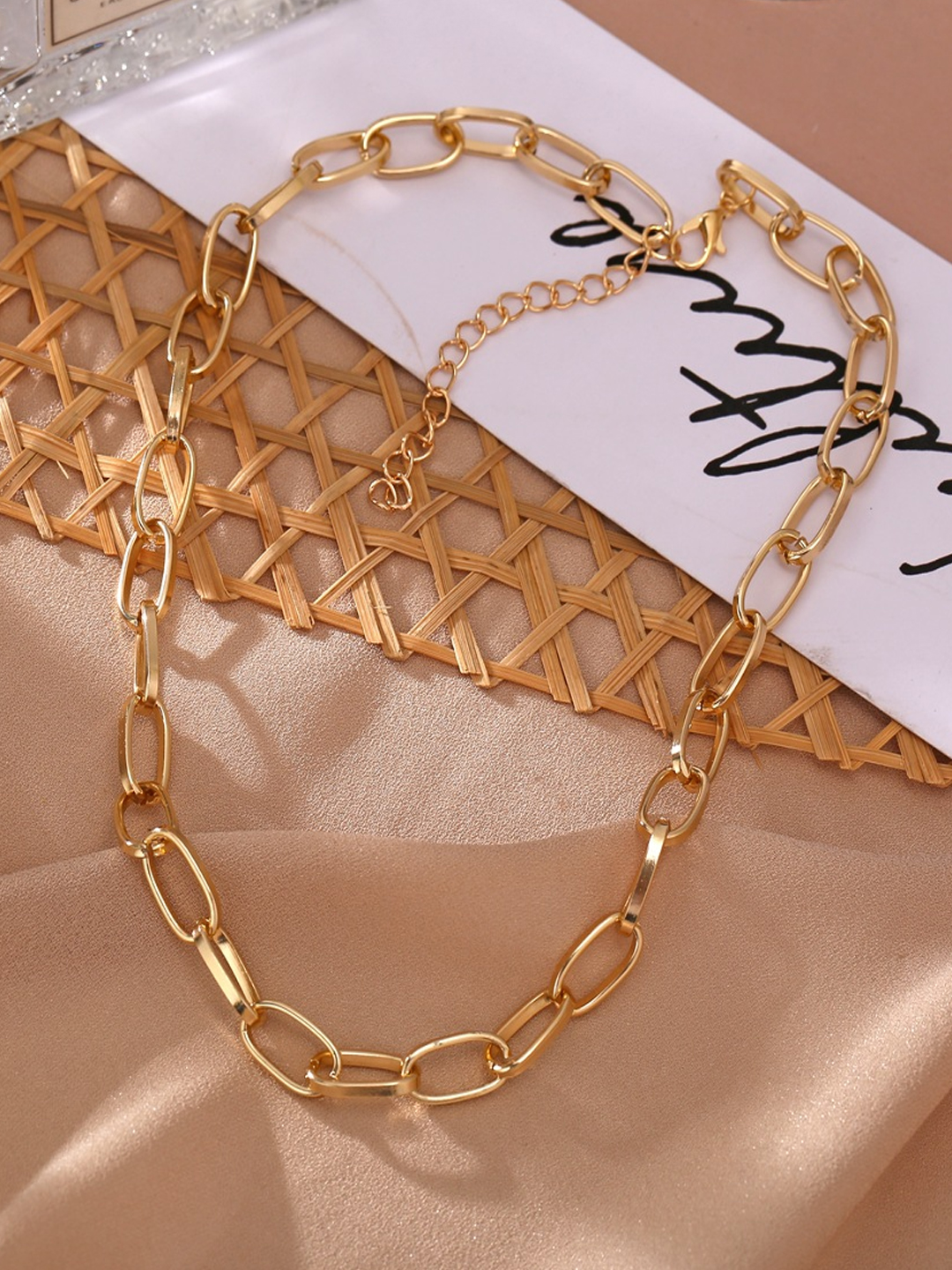 YouBella Men's and Women's Gold Plated Chain (Gold)