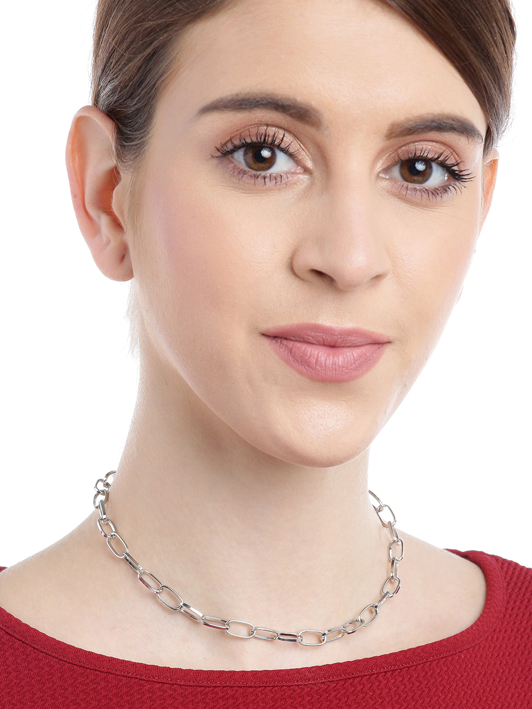 YouBella Gold Plated Unisex Chain (Silver)