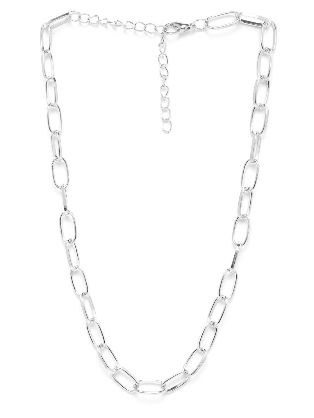 YouBella Gold Plated Unisex Chain (Silver)