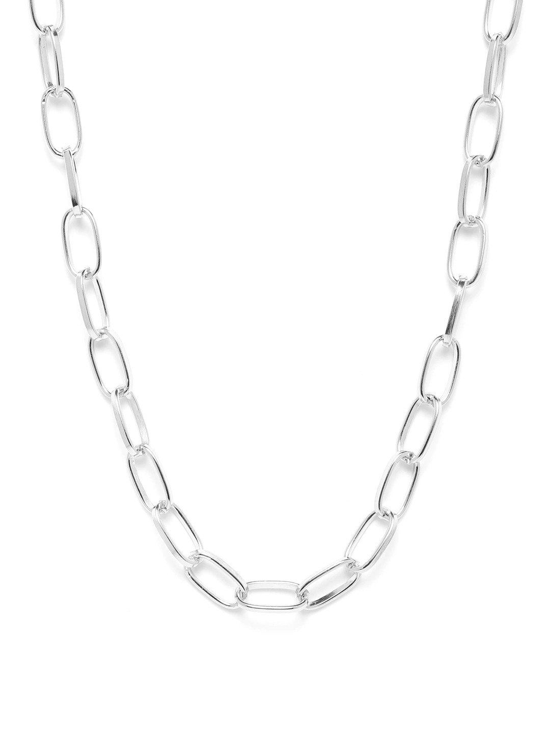 YouBella Gold Plated Unisex Chain (Silver)
