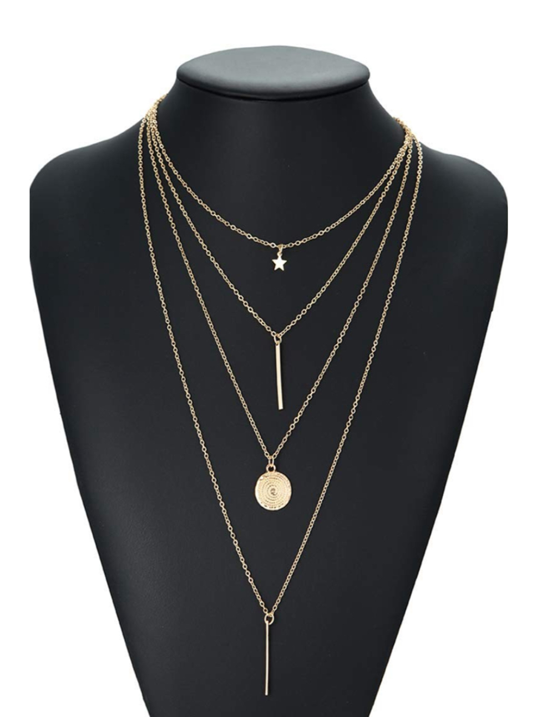 YouBella Valentine Gift Jewellery Multi Layered Gold Plated Necklace for Women/Girls