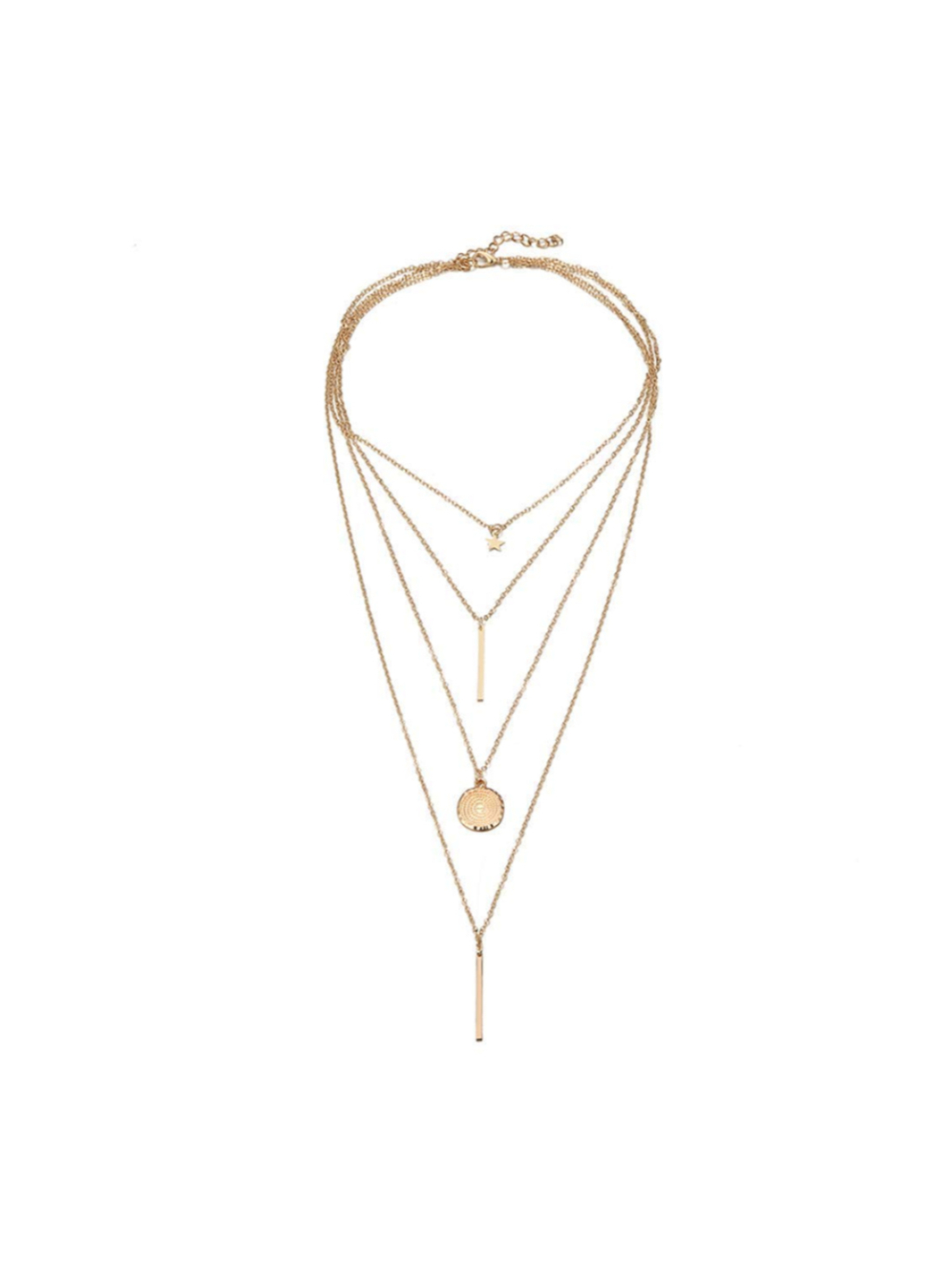 YouBella Valentine Gift Jewellery Multi Layered Gold Plated Necklace for Women/Girls