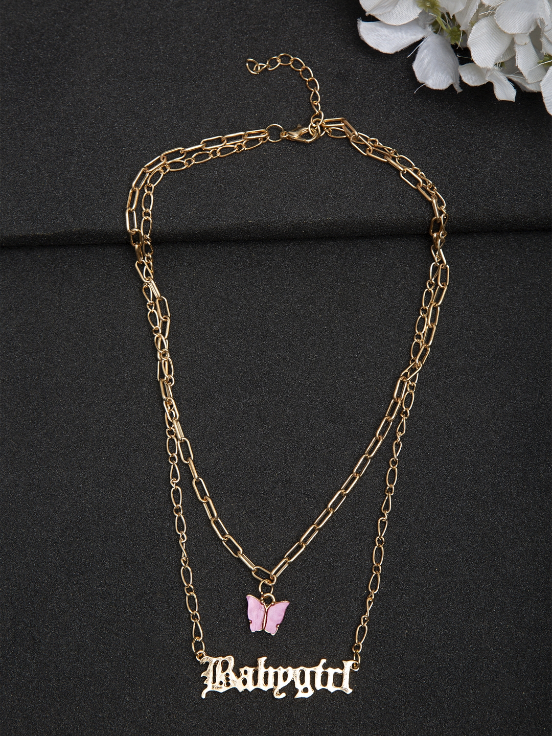 YouBella Stylish Jewellery Layered Gold Plated Multi Strand Necklace for Women (YBNK_5800, Golden)