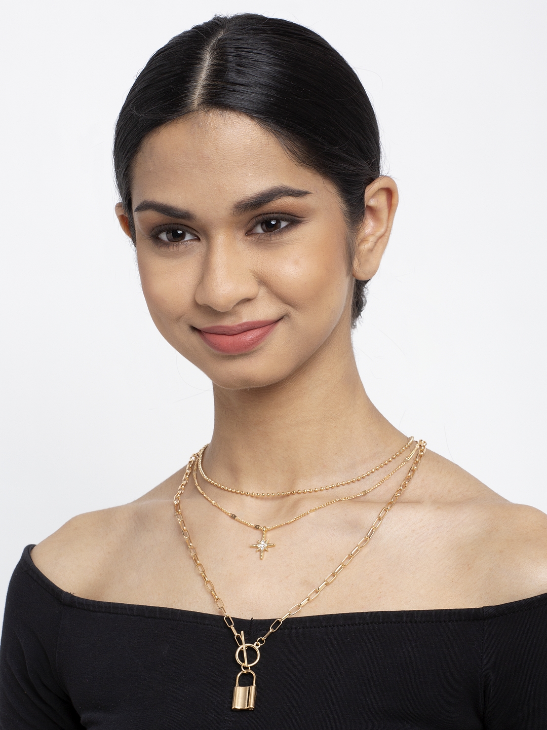 YouBella Jewellery for Women Stylish Pendant Necklace for Women & Girls (Gold) (YBNK_5811)