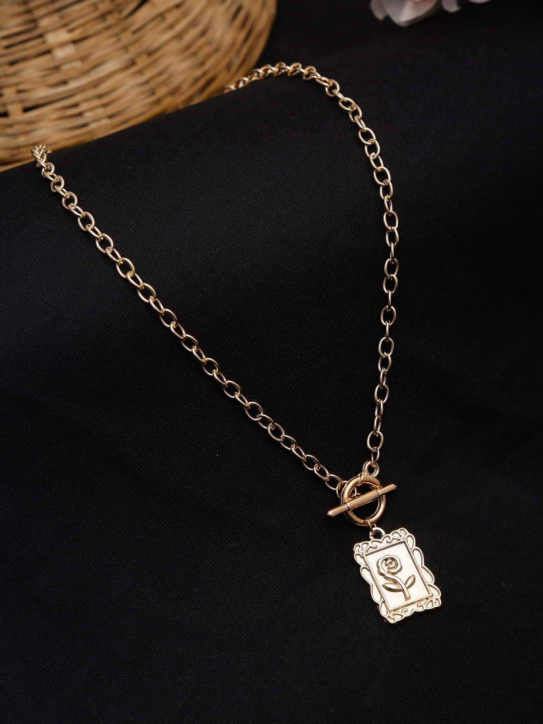 YouBella Jewellery for Women Stylish Pendant Necklace for Women & Girls (Gold) (YBNK_5822)