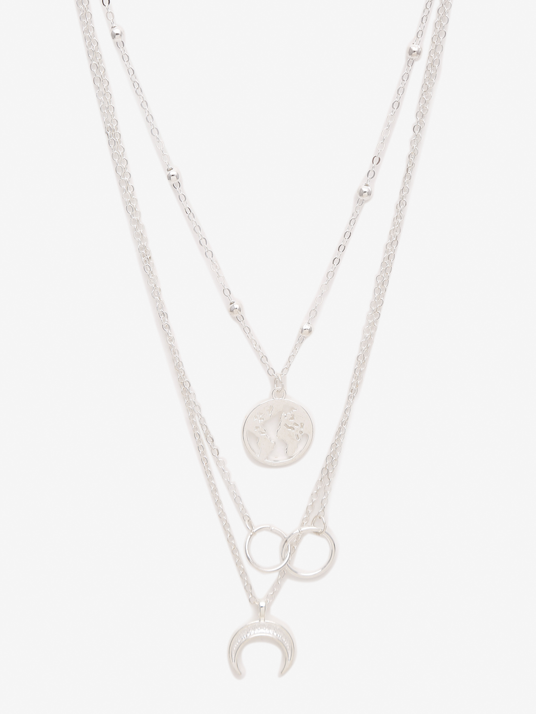YouBella Jewellery for Women Stylish Pendant Necklace for Women & Girls (Silver) (YBNK_5827)