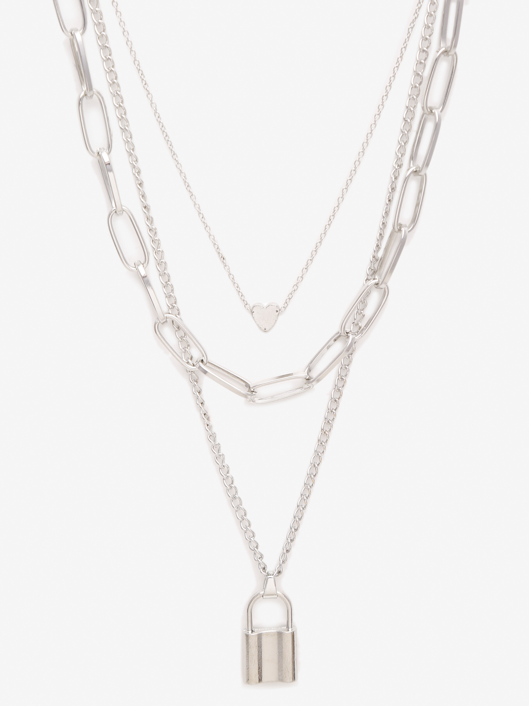 YouBella Jewellery for women Lock Pendant Necklace for Women & Girls (Combo)