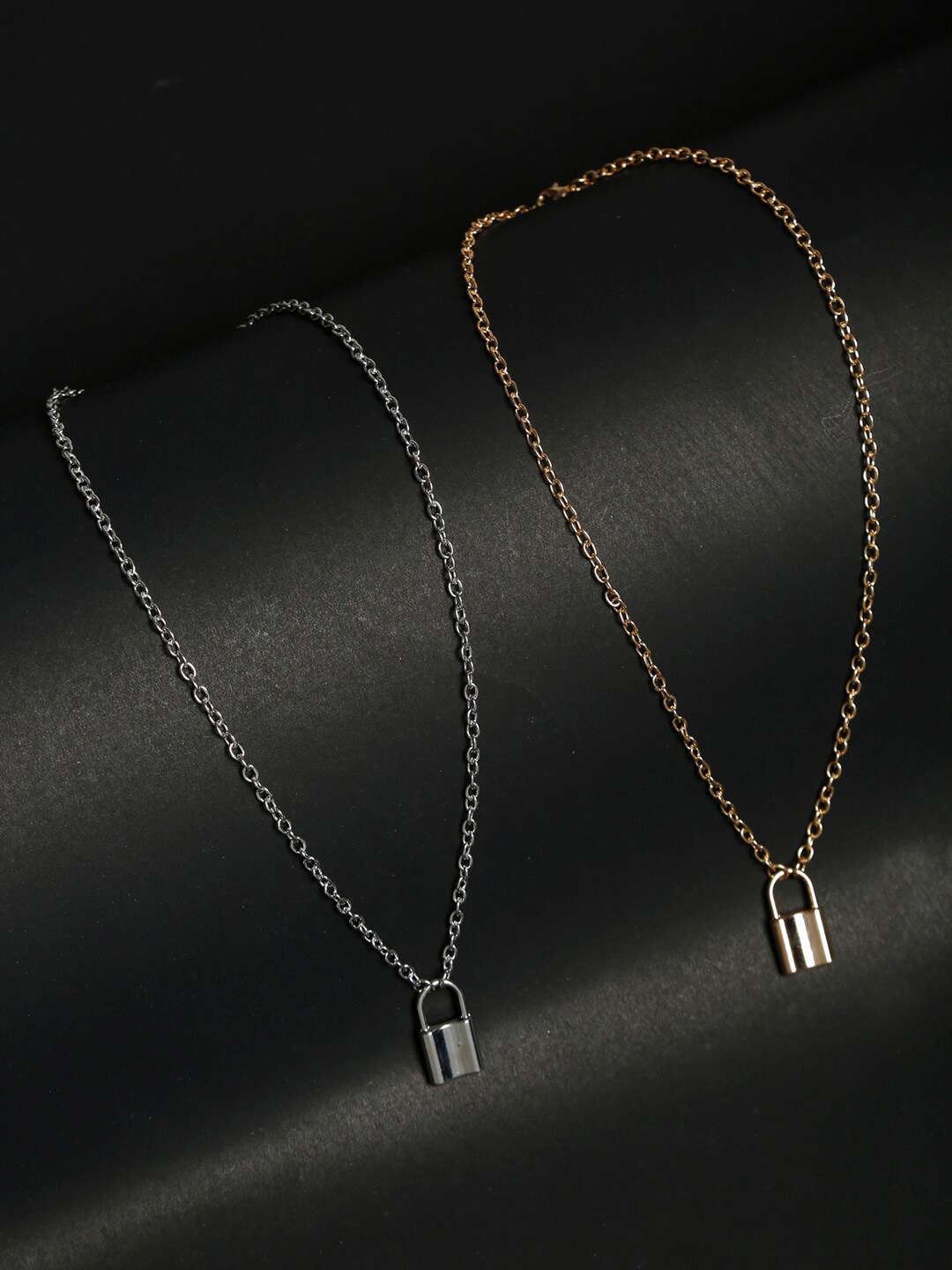 YouBella Gold & Silver-Toned Gold-Plated Chain
