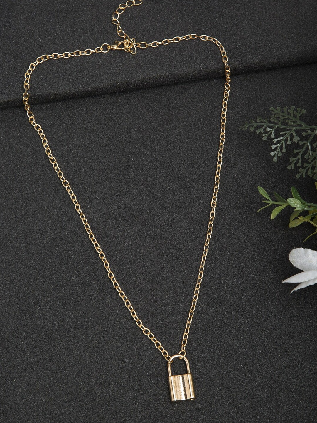 YouBella Gold & Silver-Toned Gold-Plated Chain