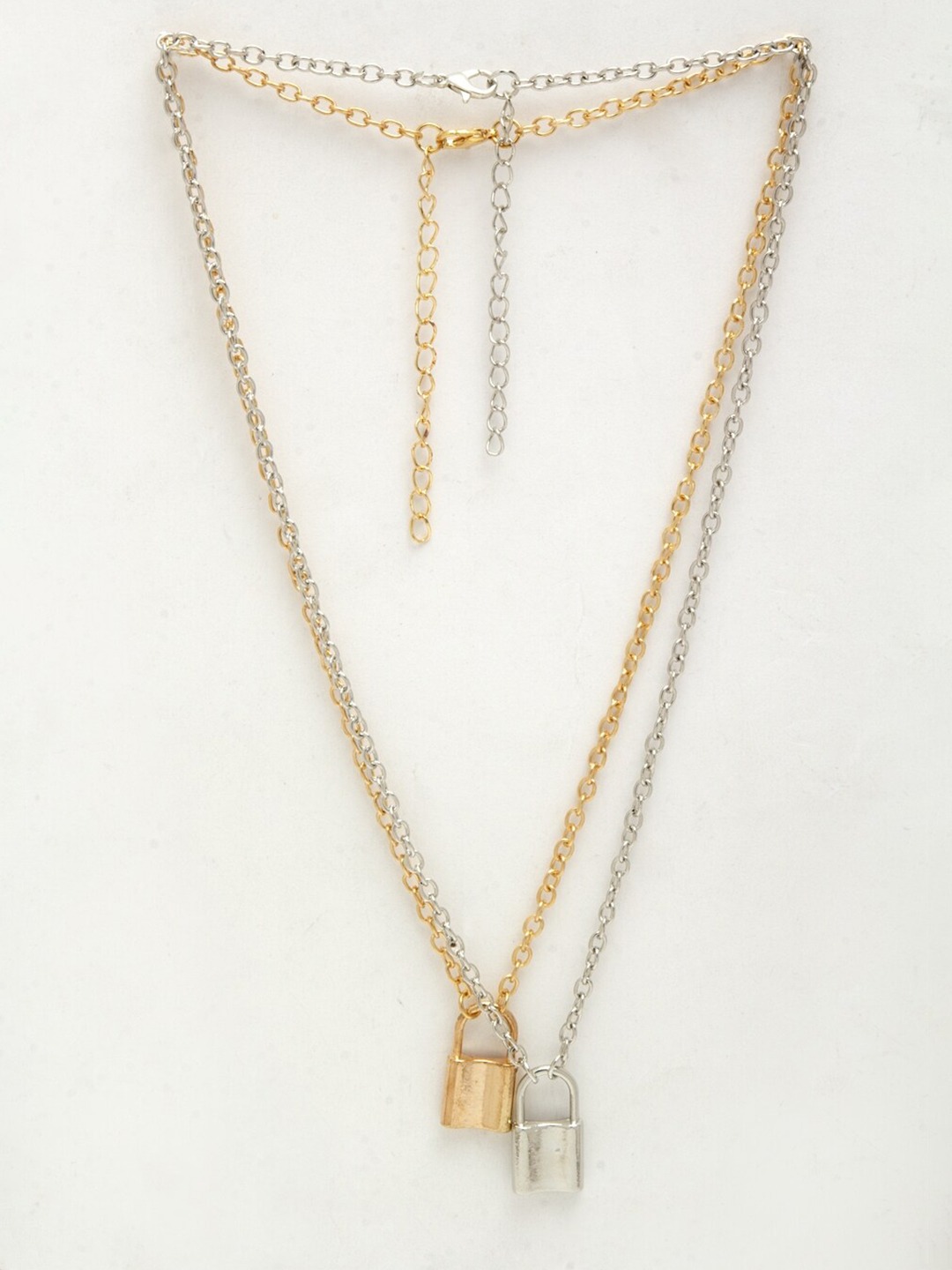 YouBella Gold & Silver-Toned Gold-Plated Chain