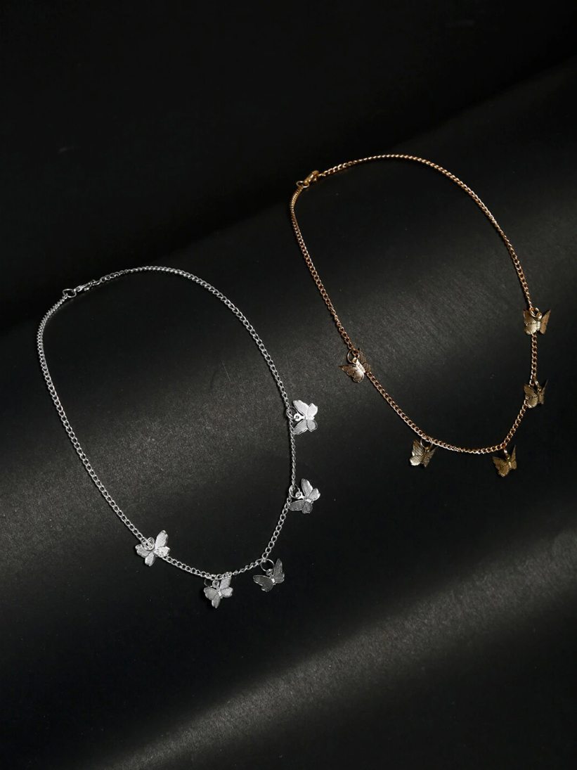 YouBella Gold-Toned Set of 2 Layered Necklaces