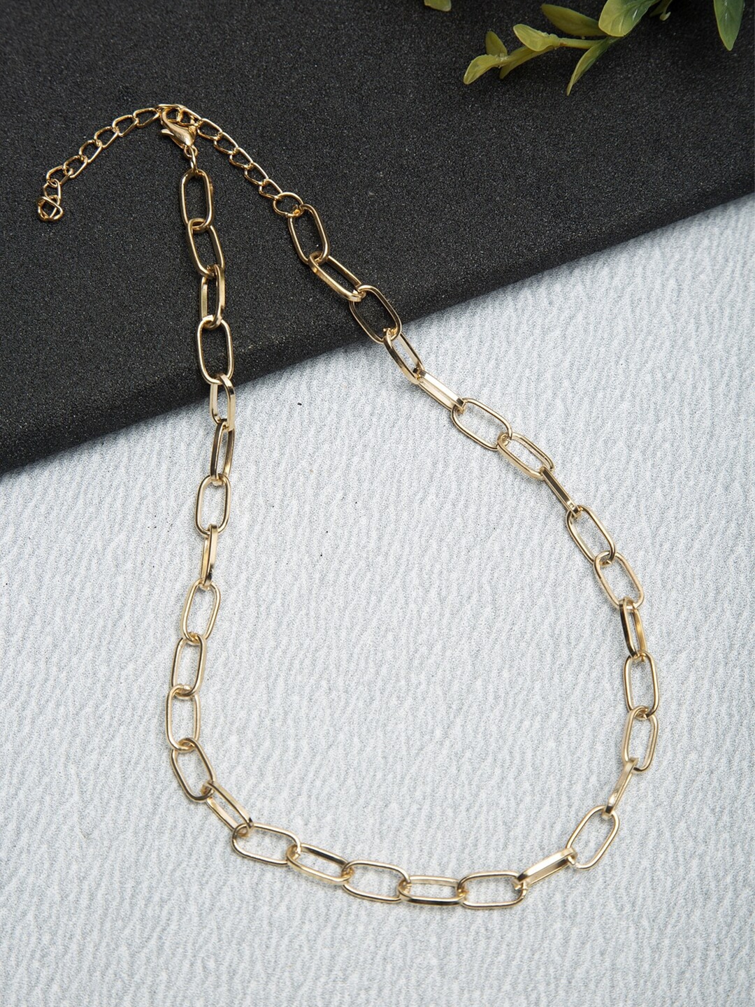 YouBella Women Set of 2 Gold-Toned & Silver-Toned Alloy Gold-Plated Layered Chain