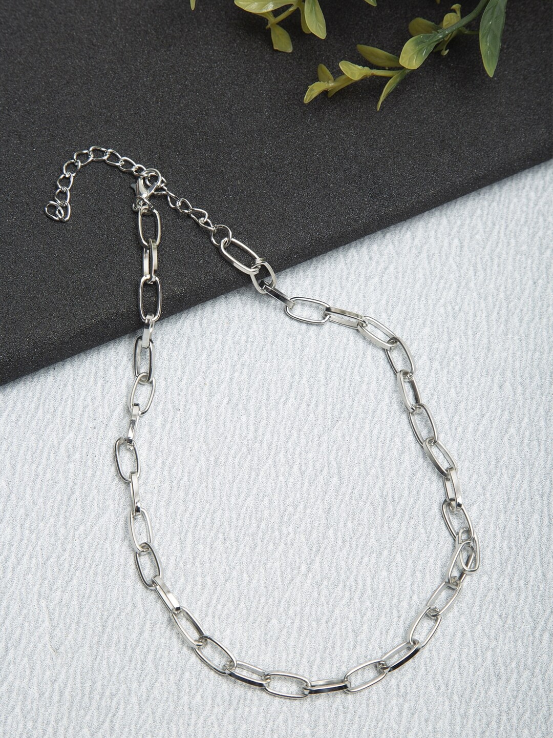 YouBella Women Set of 2 Gold-Toned & Silver-Toned Alloy Gold-Plated Layered Chain