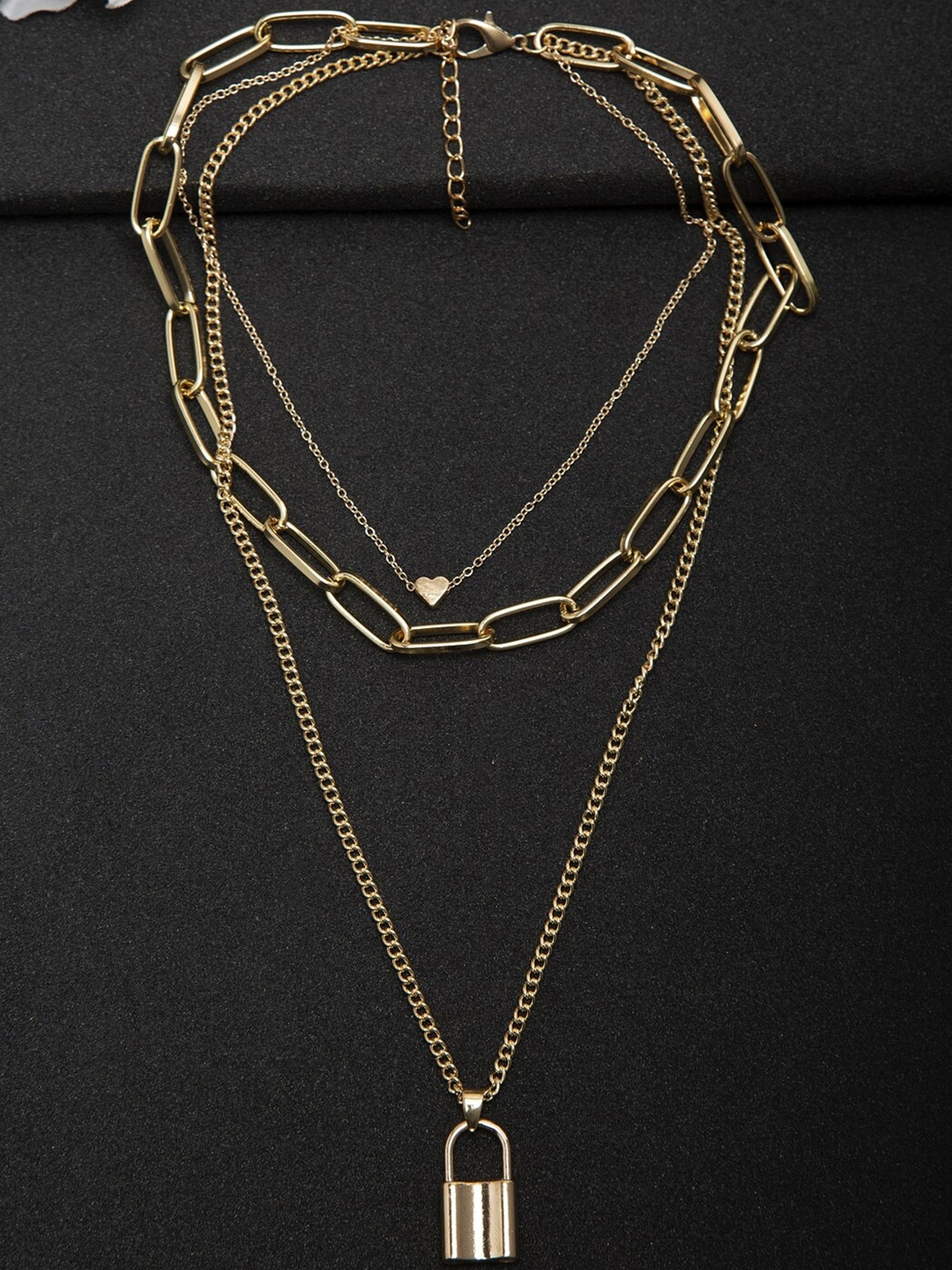 YouBella Set of 2 Gold-Plated Alloy Layered Chains