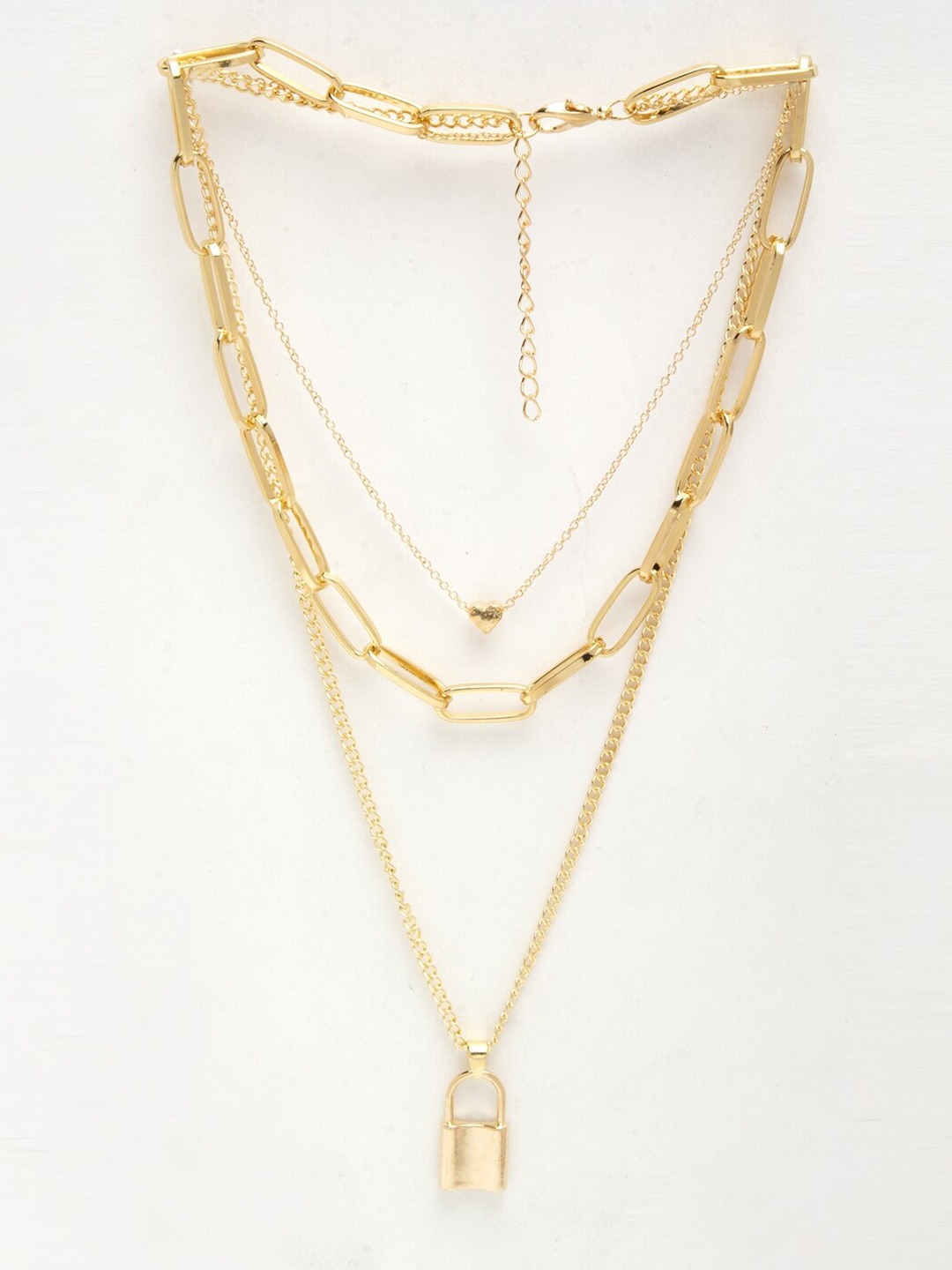 YouBella Gold-Toned Alloy Gold-Plated Layered Chain