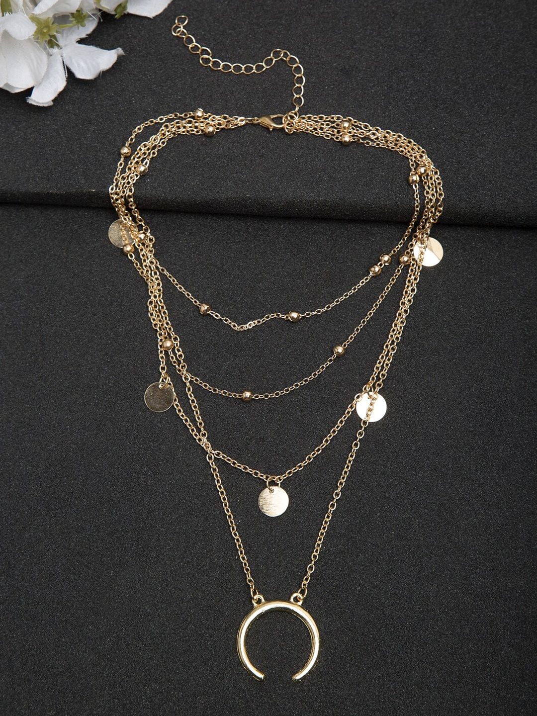 YouBella Set of 2 Gold-Plated Layered Chains