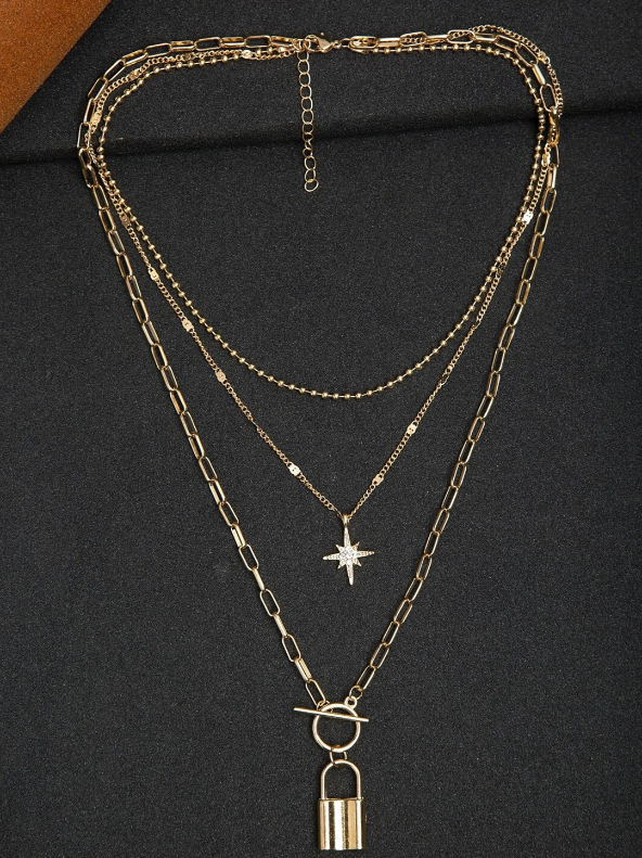 YouBella Set of 2 Gold-Plated Layered Chains