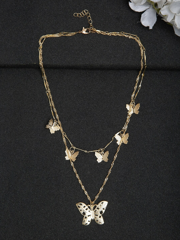 YouBella Set of 2 Gold-Plated Layered Chains