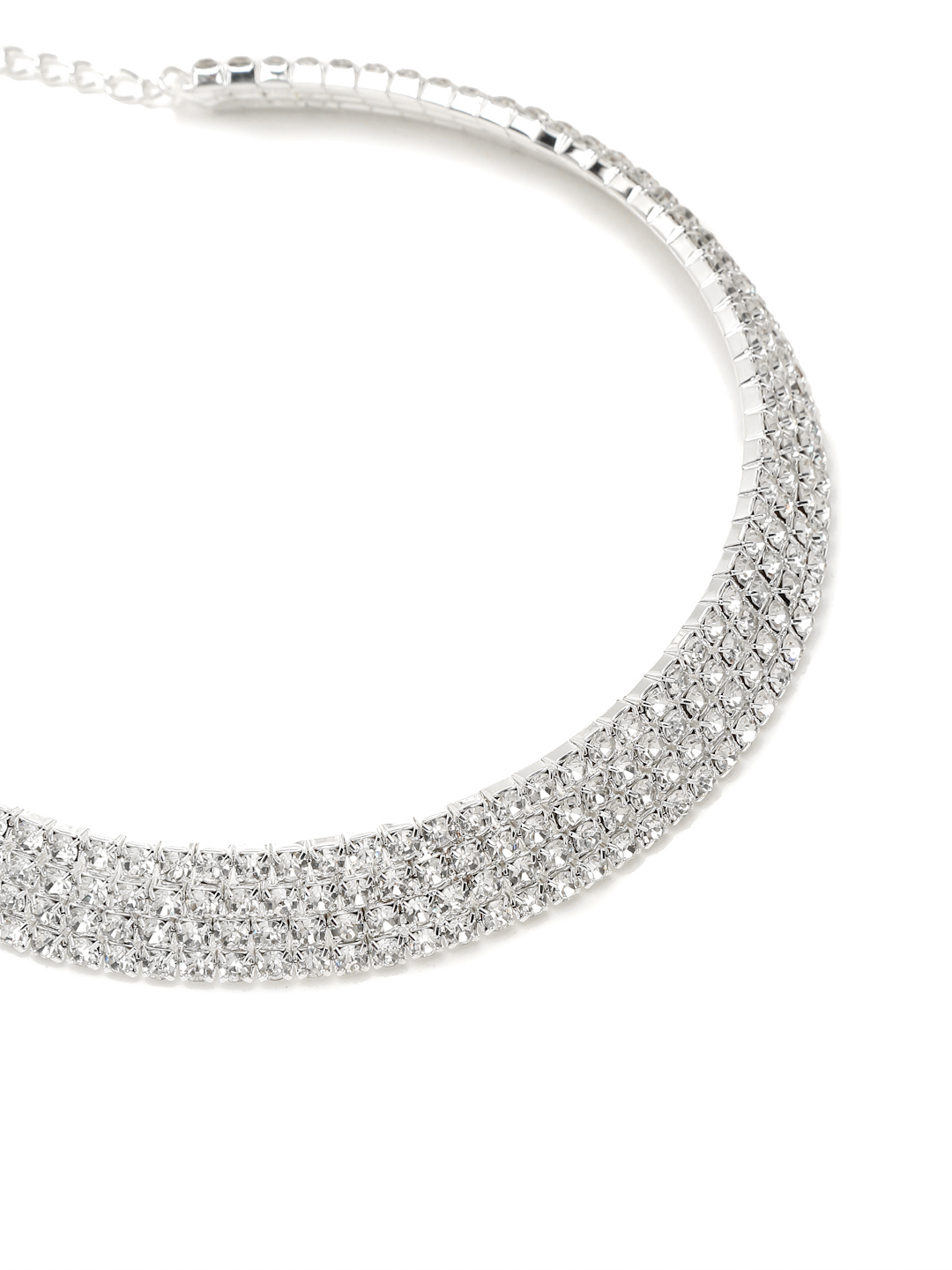 YouBella Jewellery Stylish Crystal Combo of Necklace and Bracelet Jewellery for Women and Girls