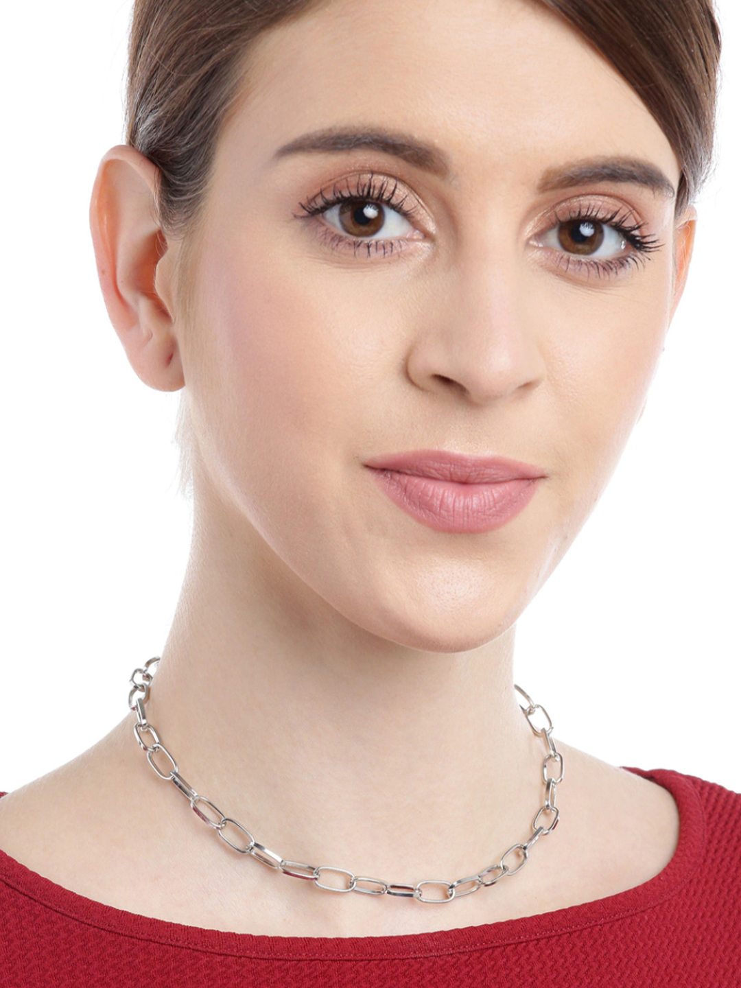 YouBella Women Men's and Women's Siver Plated Chain (Silver)