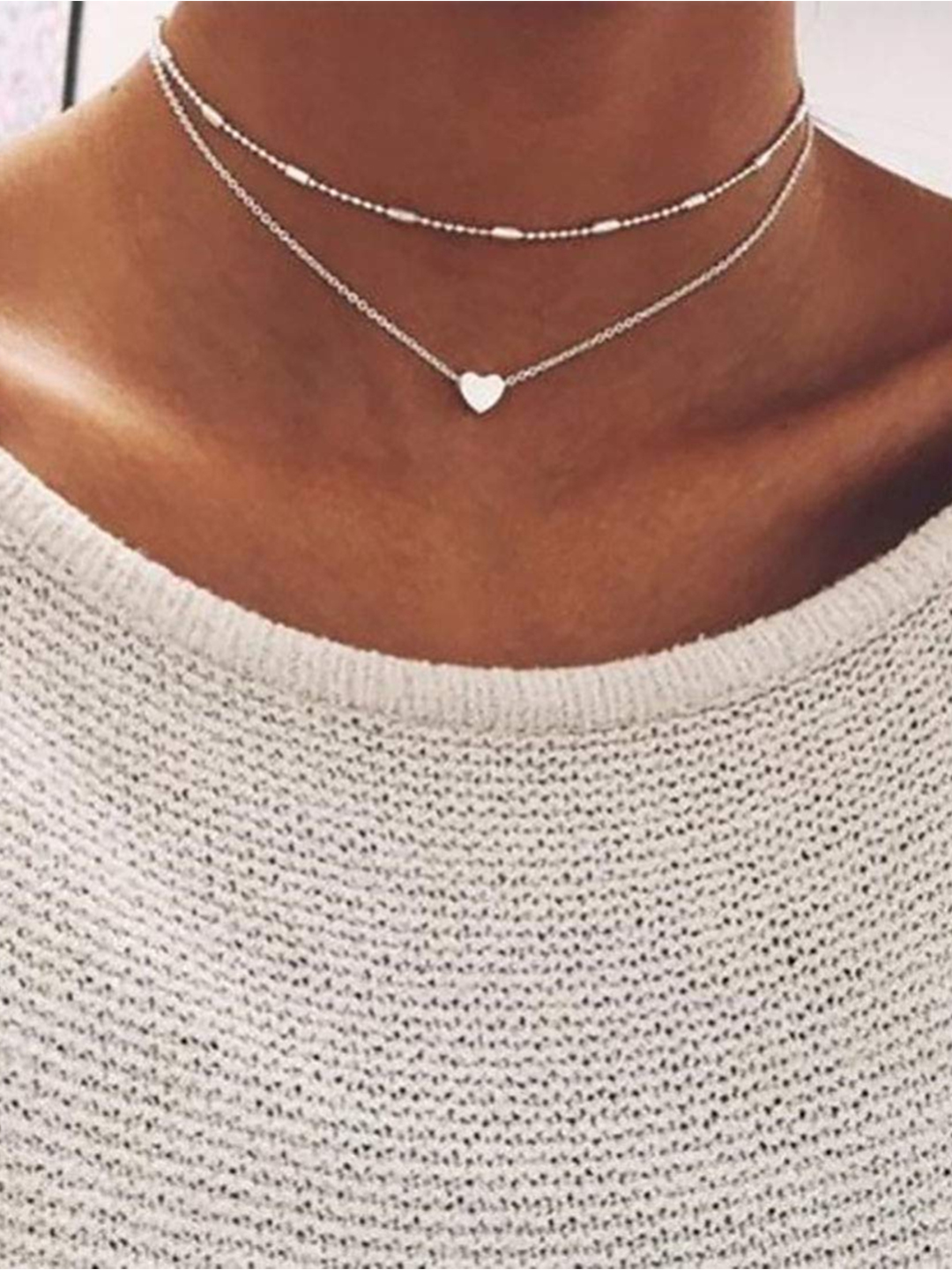 YouBella Jewellery Stylish Combo of Two Necklace Chains for Women and Girls (Style 5)