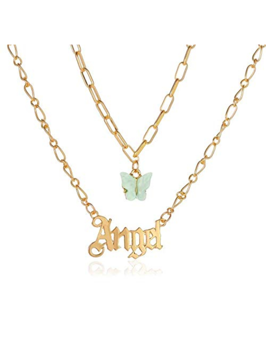 YouBella Jewellery Stylish Combo of Two Necklace Chains for Women and Girls (Style 1)