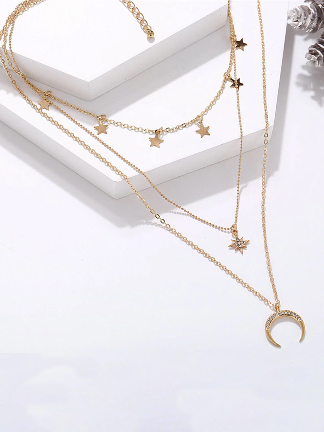 YouBella Jewellery Stylish Combo of Two Necklace Chains for Women and Girls (Style 4)