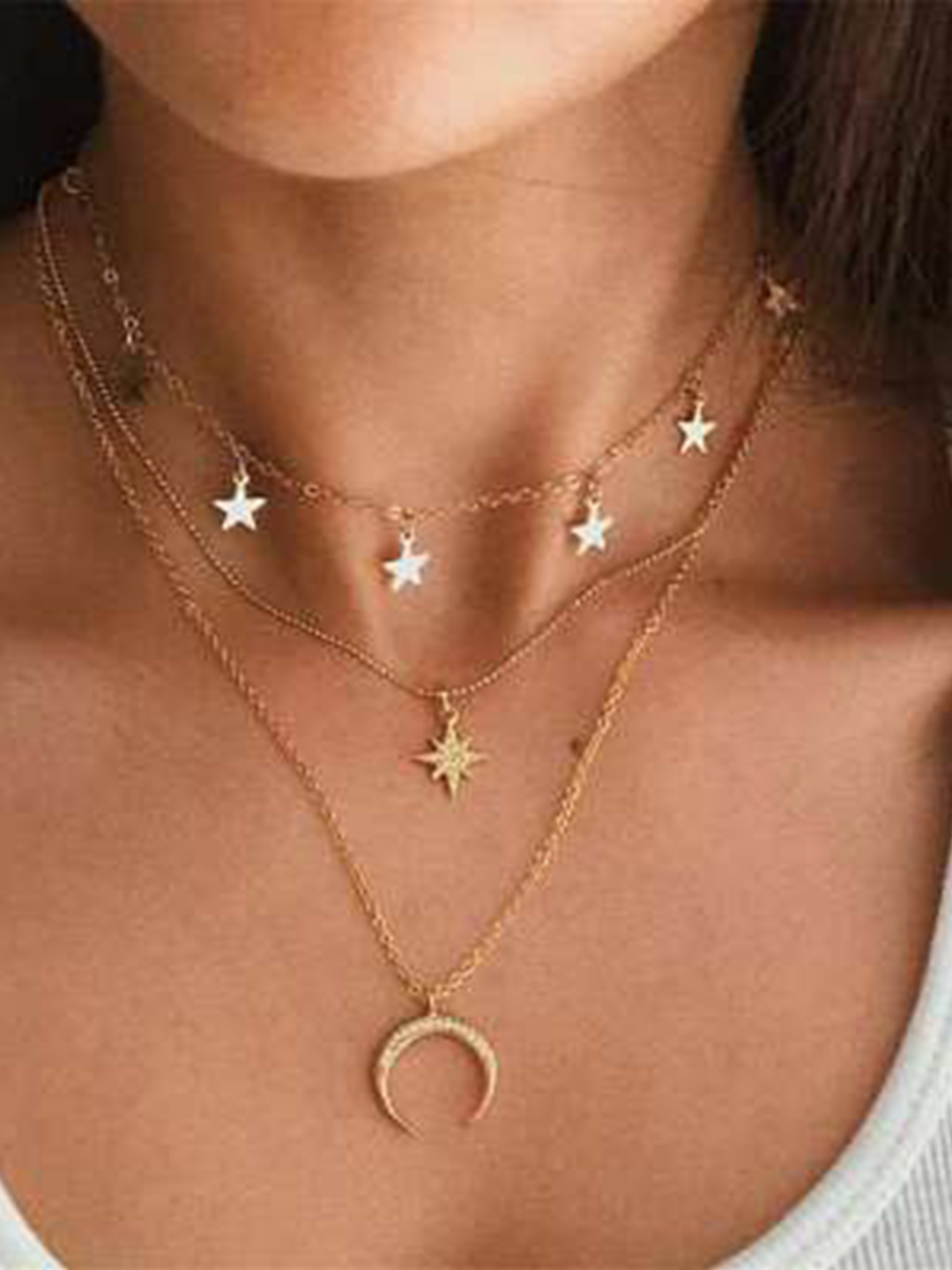 YouBella Jewellery Stylish Combo of Two Necklace Chains for Women and Girls (Style 4)