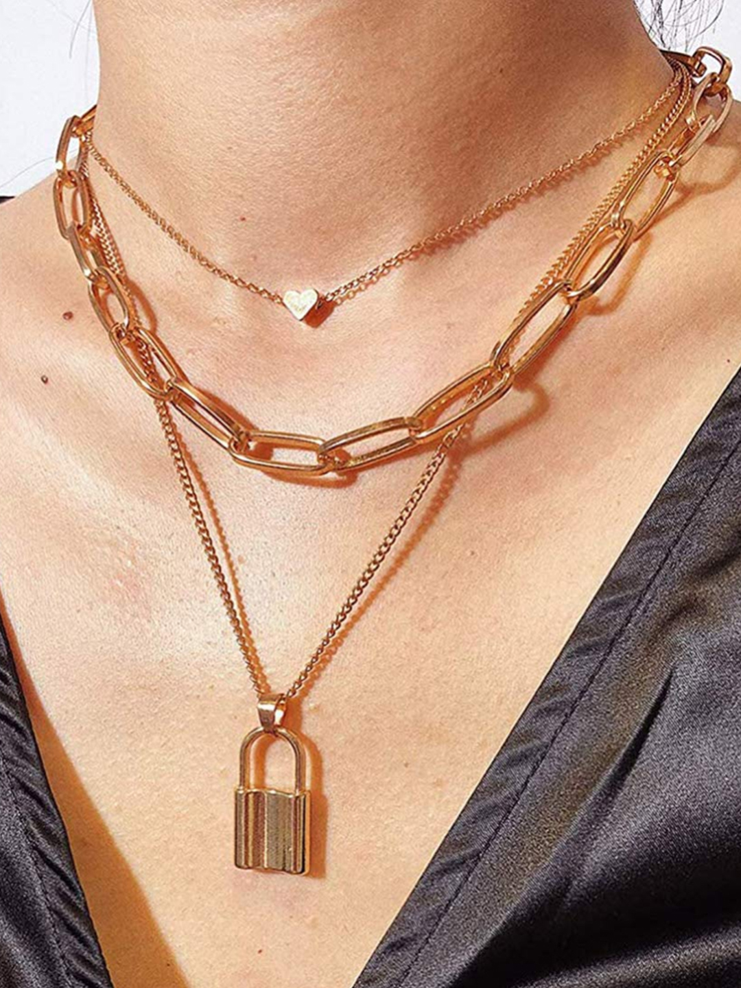 YouBella Jewellery Stylish Combo of Two Necklace Chains for Women and Girls (Style 6)