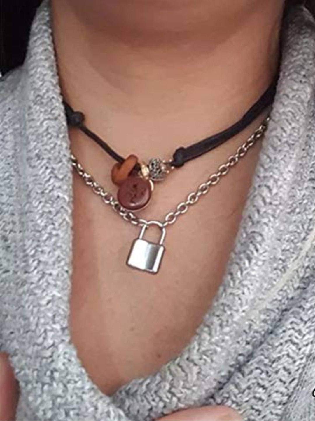 YouBella Jewellery Stylish Combo of Two Necklace Chains for Women and Girls (Style 6)