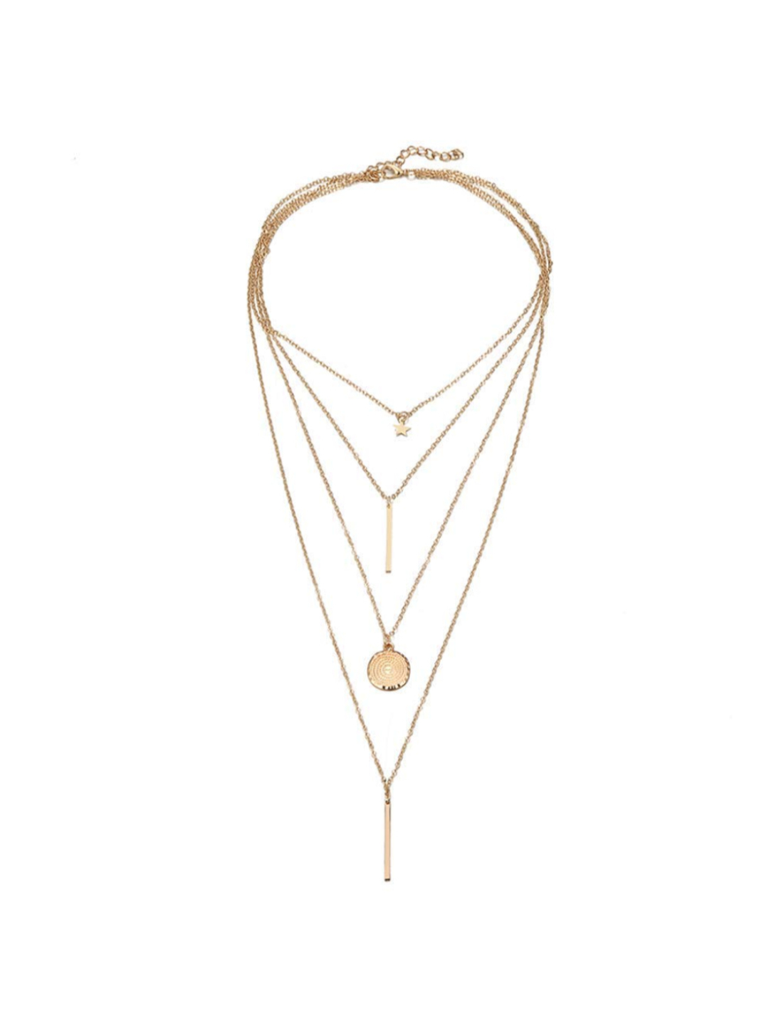 YouBella Jewellery Stylish Combo of Two Necklace Chains for Women and Girls (Style 2)
