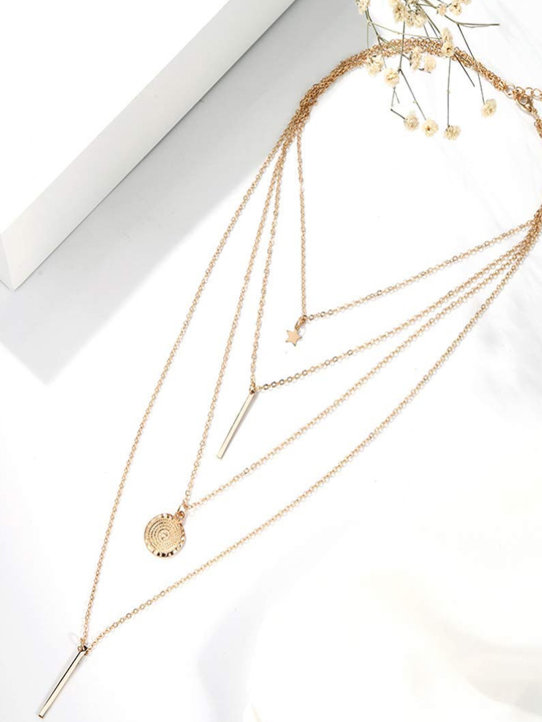 YouBella Jewellery Stylish Combo of Two Necklace Chains for Women and Girls (Style 6)