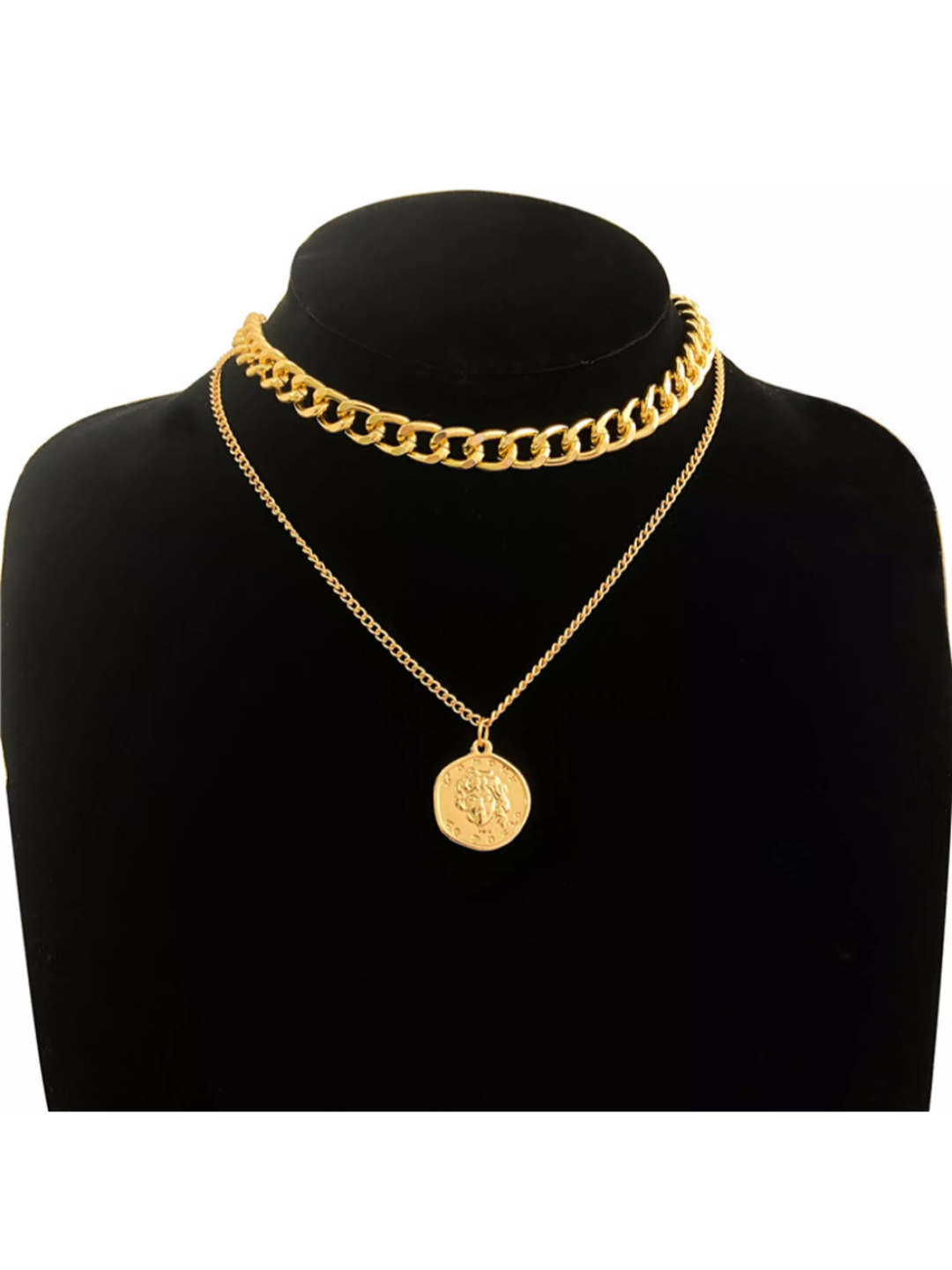 YouBella Jewellery Stylish Combo of Two Necklace Chains for Women and Girls (Style 5)