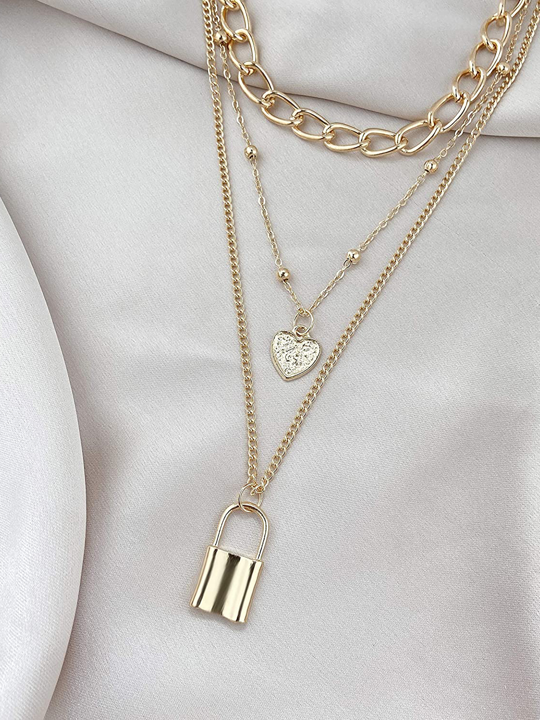 YouBella Jewellery for Women Stylish Pendant Necklace for Women & Girls (Gold) (YBNK_5968)