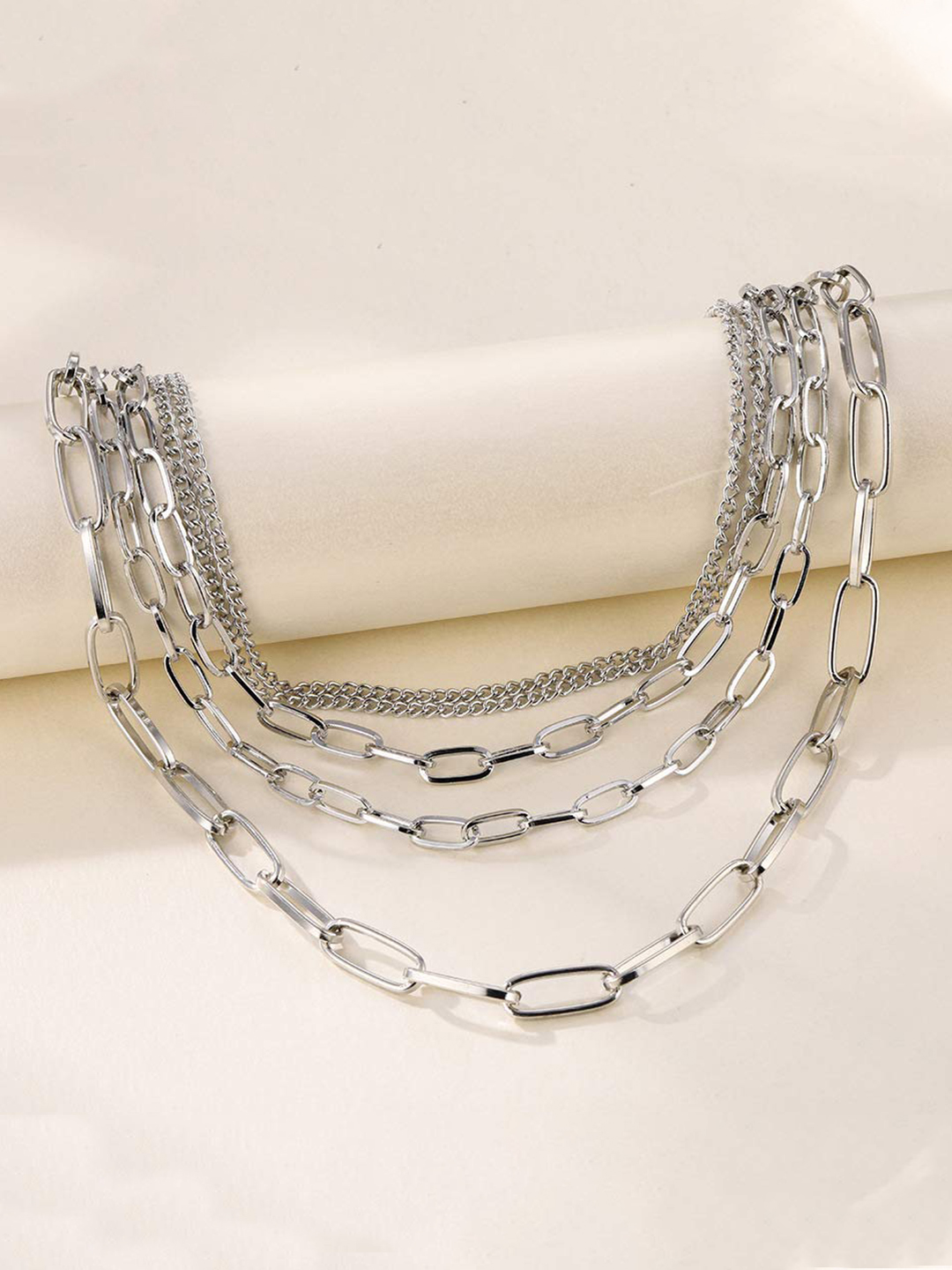 YouBella Jewellery for Women Stylish Pendant Necklace for Women & Girls (Silver) (YBNK_5970)