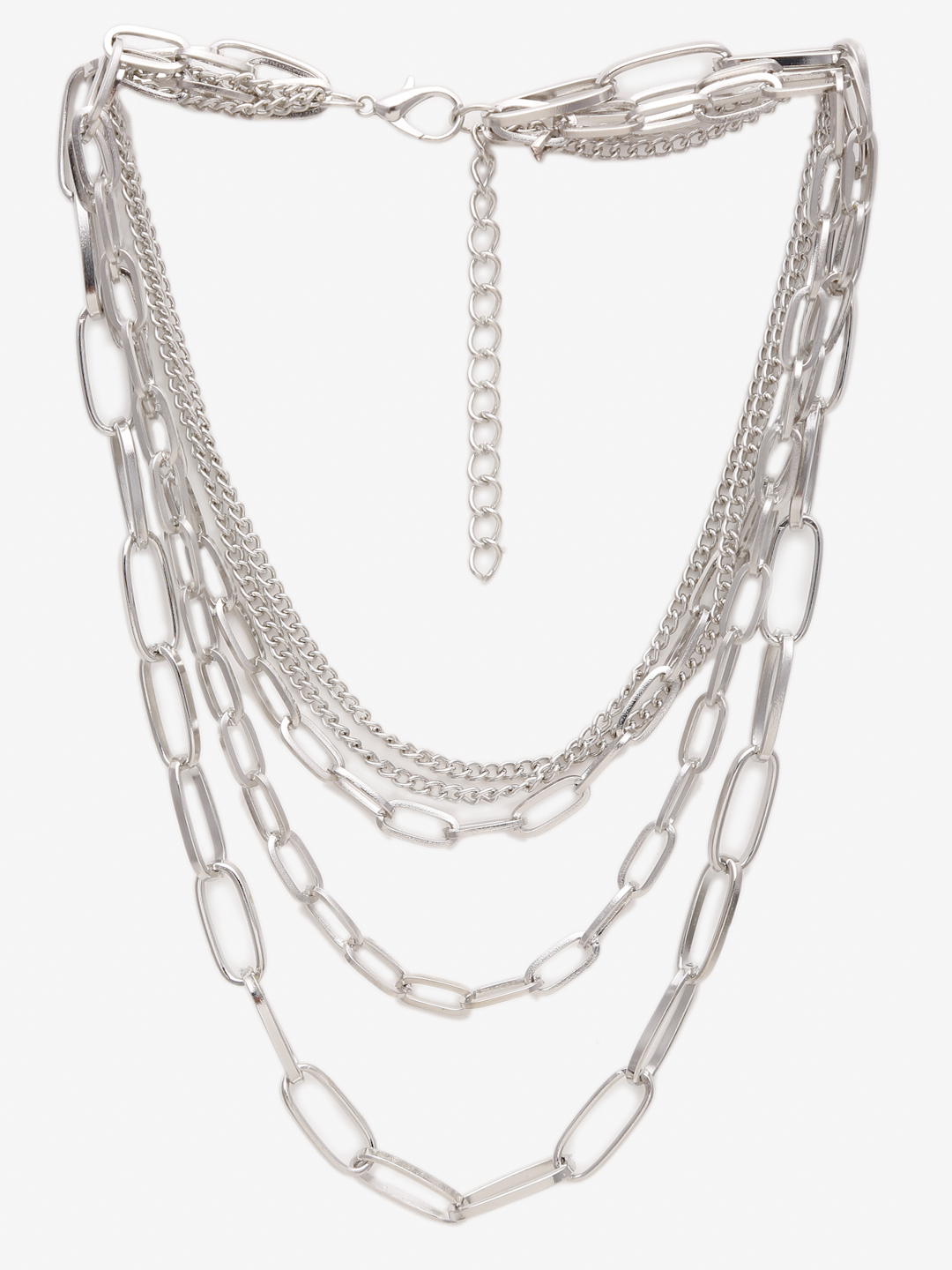 YouBella Jewellery for Women Stylish Pendant Necklace for Women & Girls (Silver) (YBNK_5970)