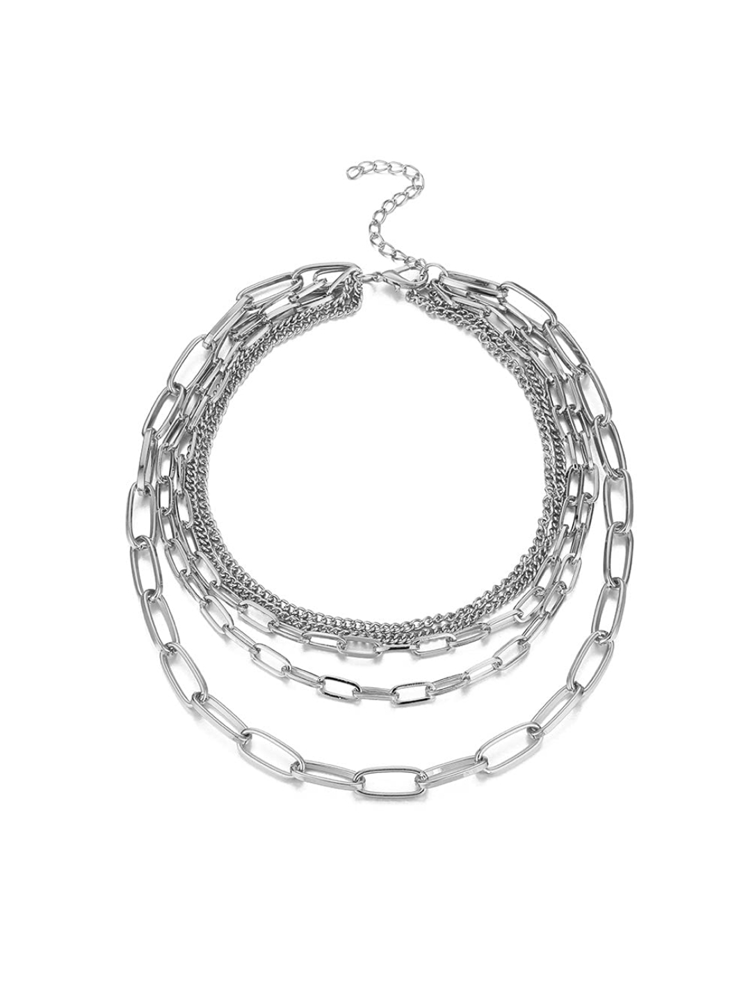 YouBella Jewellery for Women Stylish Pendant Necklace for Women & Girls (Silver) (YBNK_5970)
