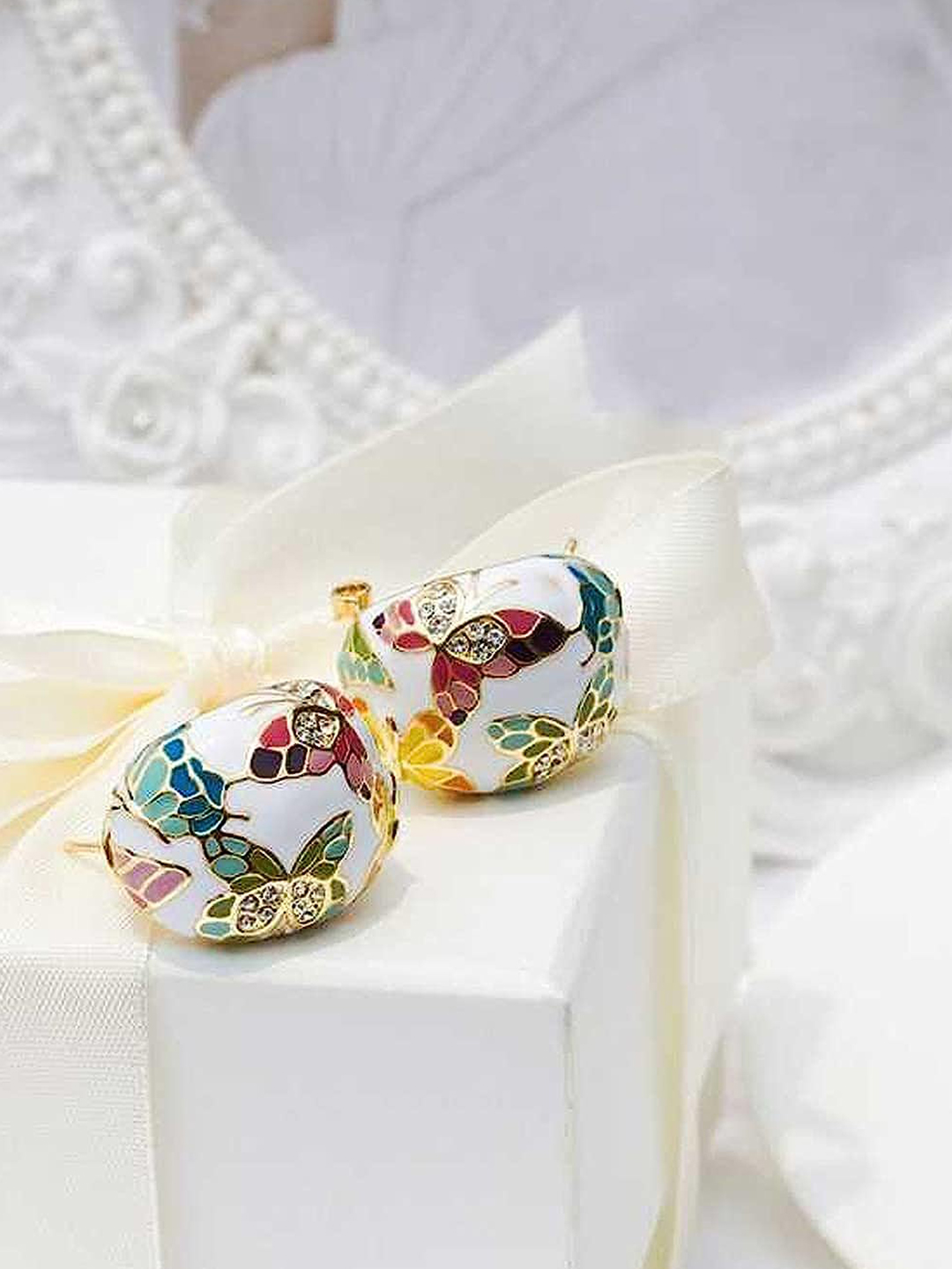 YouBella Jewellery Enamel Multicolor Necklace and Earrings Jewellery Set for Women and Girls