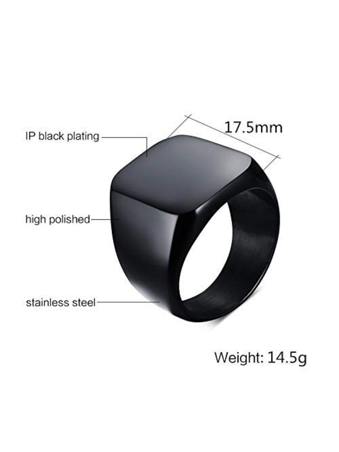YouBella Jewellery Stainless Steel Combo of 3 Rings for Boys and Men