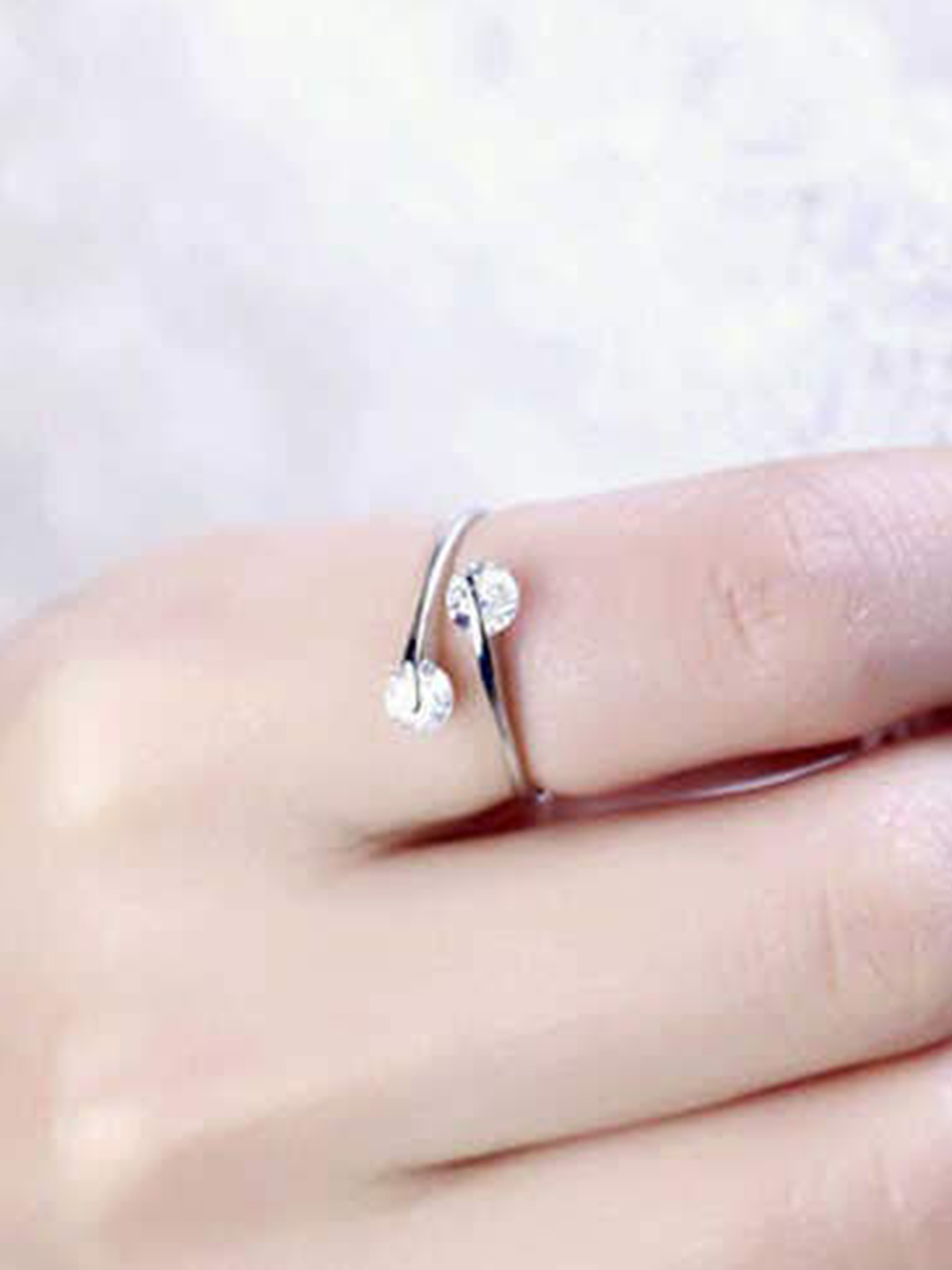 YouBella Valentine Gifts Rose Box with Crystal Ring Silver Plated Ring for Men (Silver and Red) (YBRG_20083)