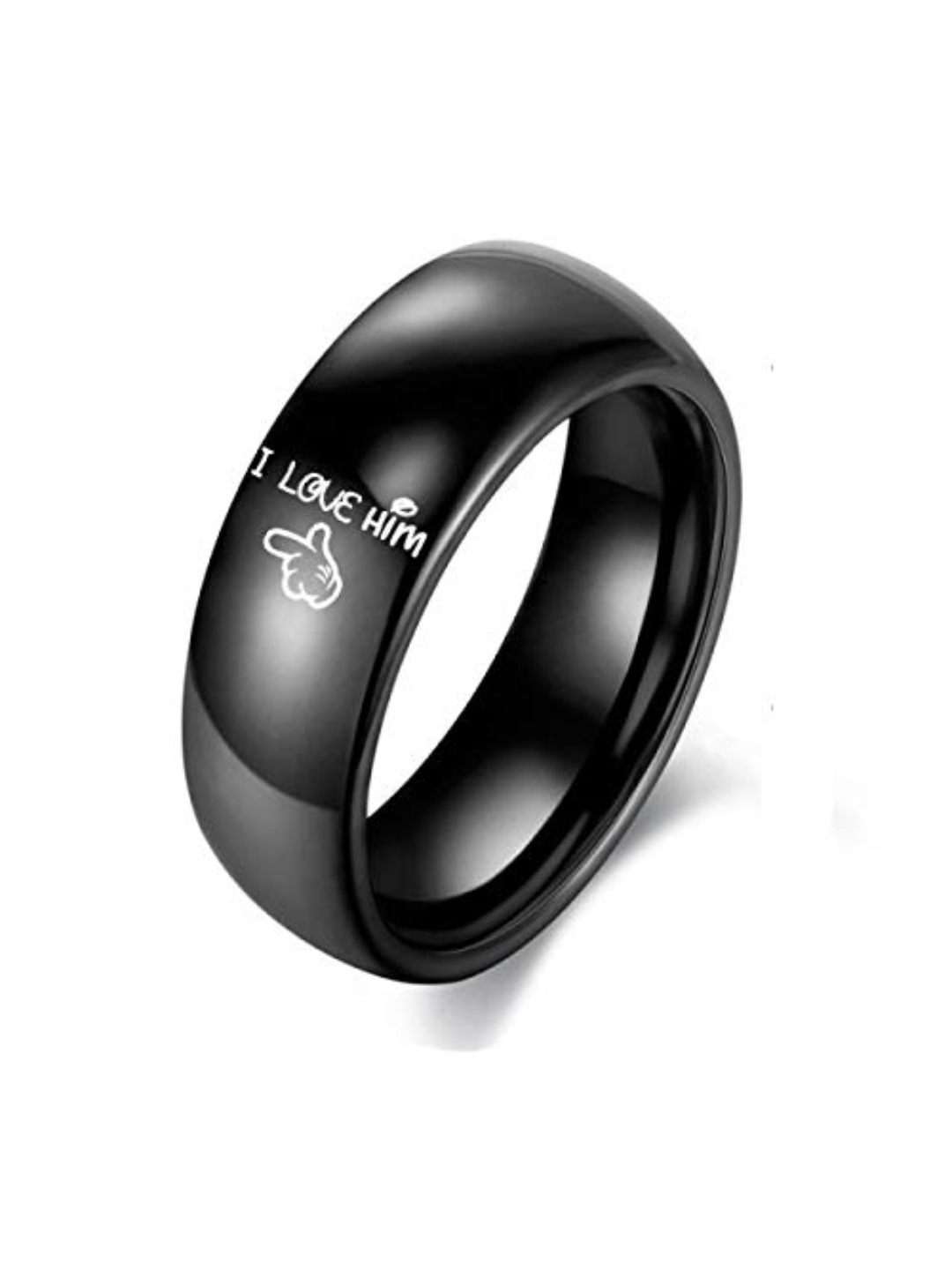 Valentine Gifts for Girlfriend/Wife : YouBella Jewellery 100% Stainless Steel Never Fading Couple Rings for Girls/Women/Boys/Men
