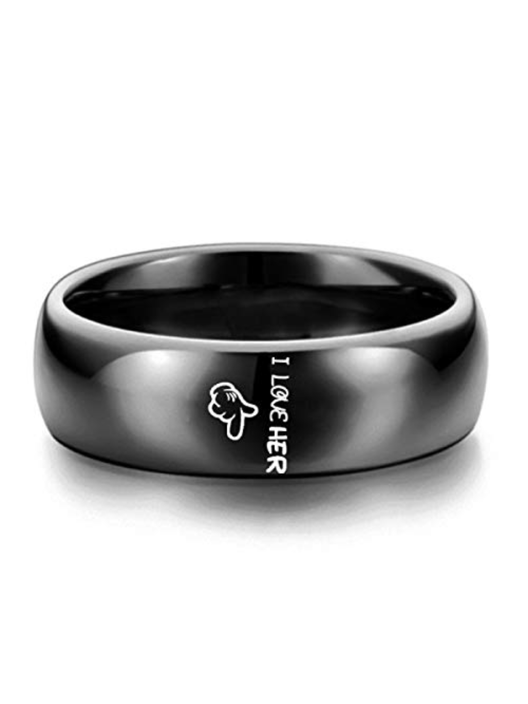 Valentine Gifts for Girlfriend/Wife : YouBella Jewellery 100% Stainless Steel Never Fading Couple Rings for Girls/Women/Boys/Men